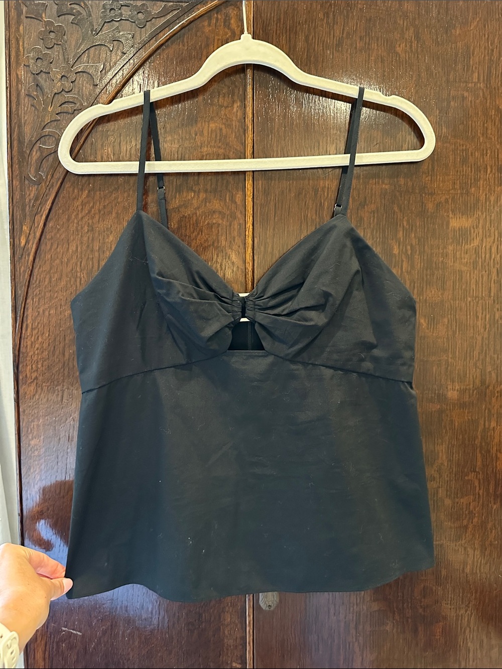 Banana Republic Black Bow-Front Top